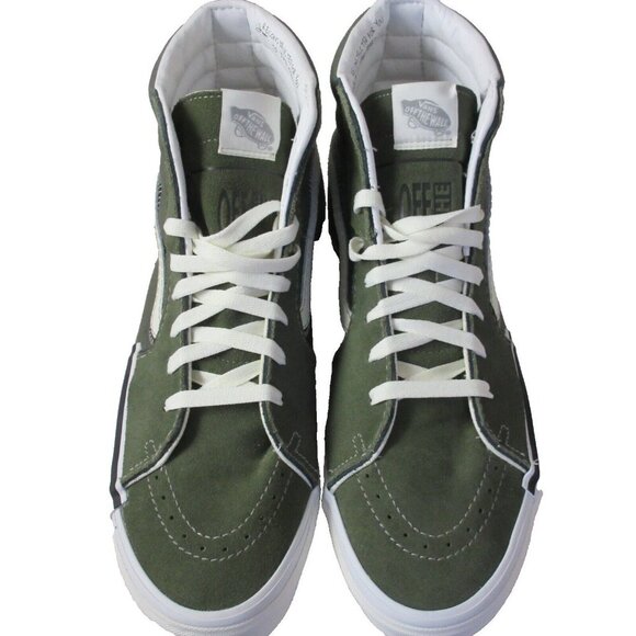 Vans Men's Sk8-Hi Reconstruct Olive Green Camo Canvas Suede shoes Size 13 NIB - Picture 3 of 5